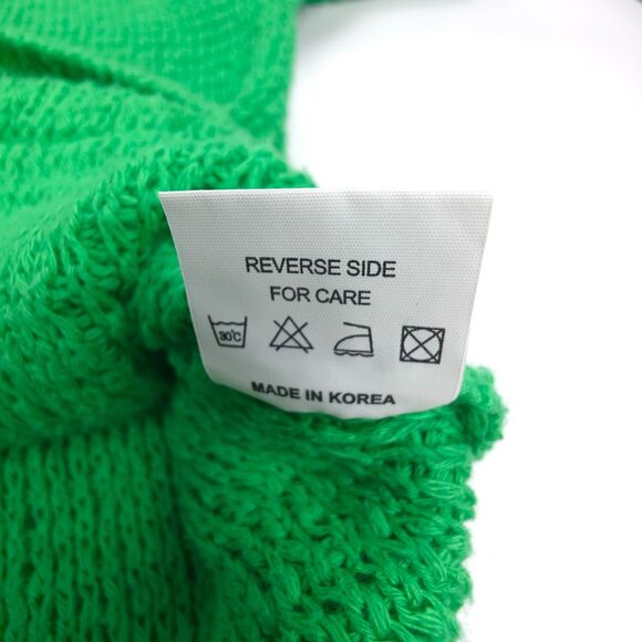 NEW Source Unknown Auver_Fit Loose Knitting Cardigan Sweater in Parakeet Green - Picture 8 of 8